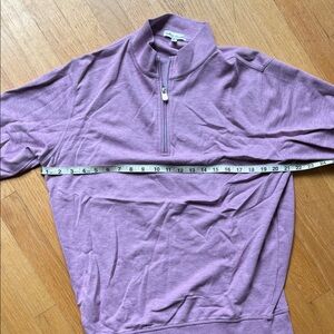 Peter Millar Purple Zip Up Sweater
